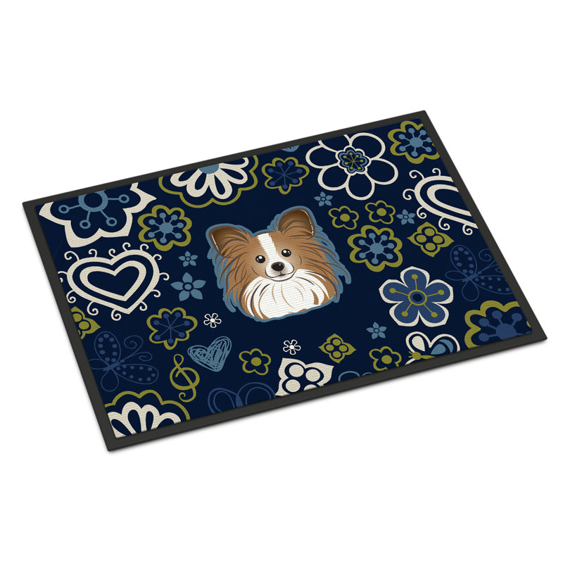 Tapis d'extérieur antidérapant Toluca, Papillon, L 18 po x L 27 po