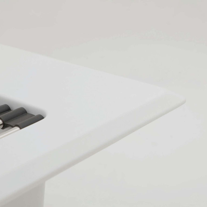 Évier de cuisine à quartz - Évier de cuisine encastré en granite blanc 30 po x 22 po x 10 po