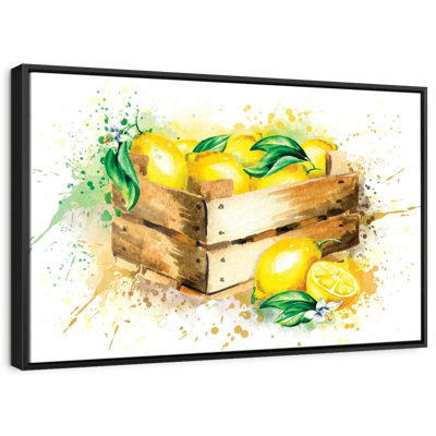 Lemon Harvest Splash Canvas Print