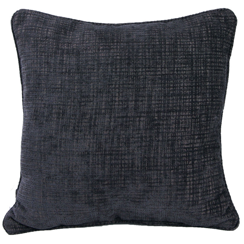 18" x 18" Indoor Throw Pillow, Hatched Charcoal