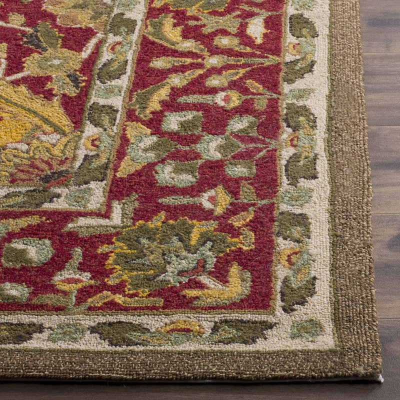 Karol Hand Hooked Performance Oriental Rug, Round 8'