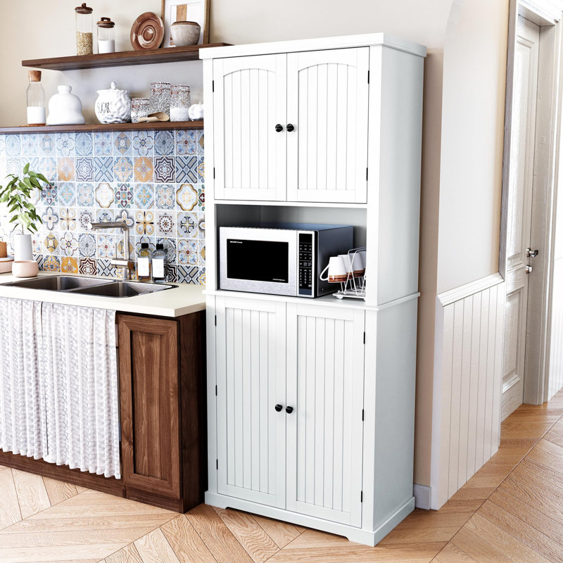 Armoire de rangement 72 po, Blanc