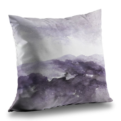 Purple Cloud - Shapes Bedroom – Throw Pillow Cover Only, Double-Sided Print, Insert Not Included