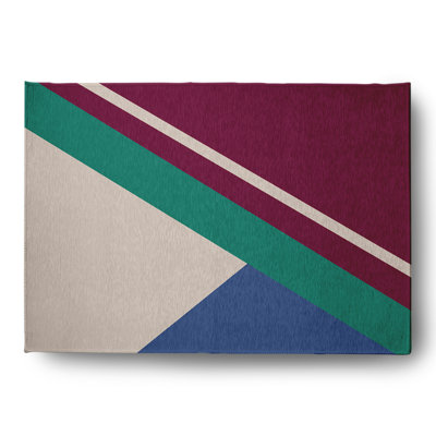 Chenille Abstract Indoor / Outdoor Rug