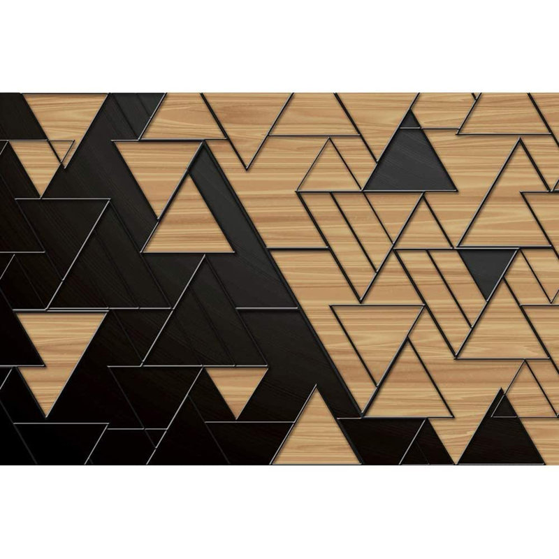 Murale triangulaire amovible Peel & Stick, L 66 po x l 96 po