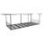 Overhead Garage Storage Rack - 8' x 3' Heavy Duty Garage Overhead Storage Shelving, 22"-42" Adjustable Height Ceiling Hanging Rack, 600 LBS Weight Capacity Black Garage Organization Shelf