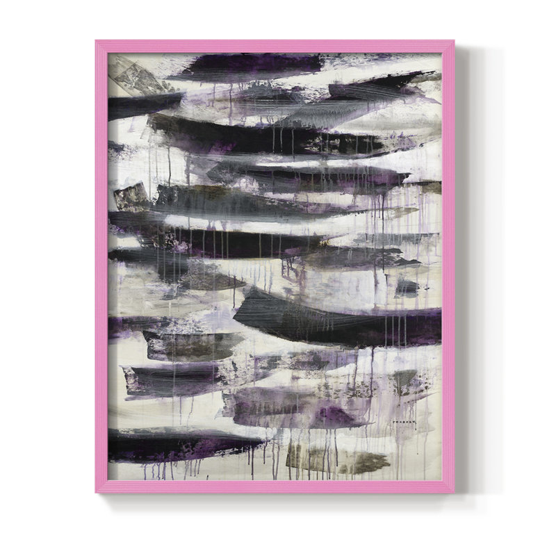 Helix # 2, reproduction encadrée - bois massif, Rose, H 10 po x l 8 po