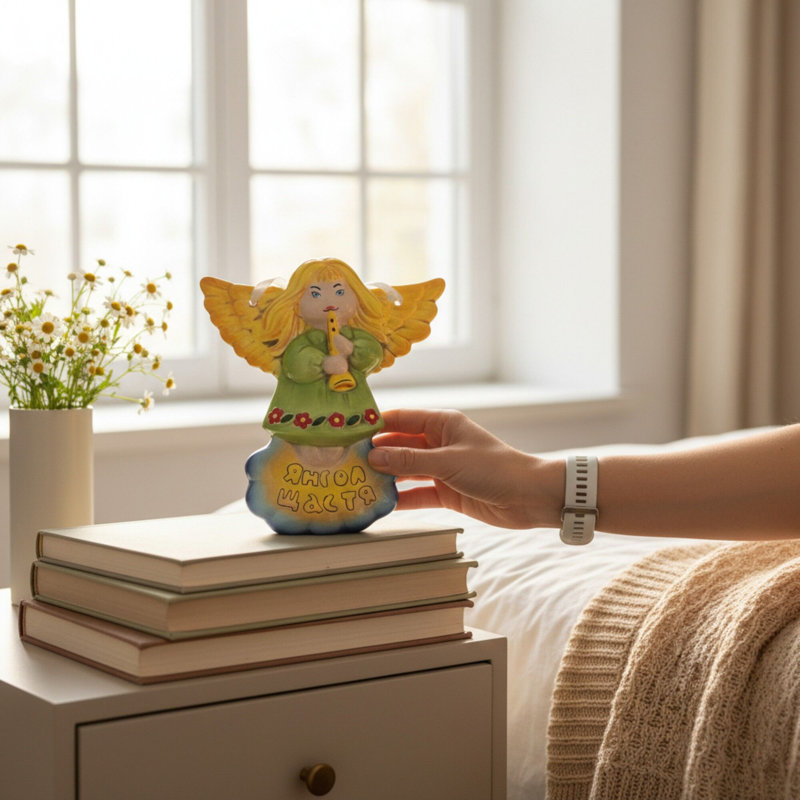 Angel Of Happiness Ceramic Wall Decor