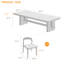 Ensemble de table à manger en bois massif Fashion Classic   -111466828
