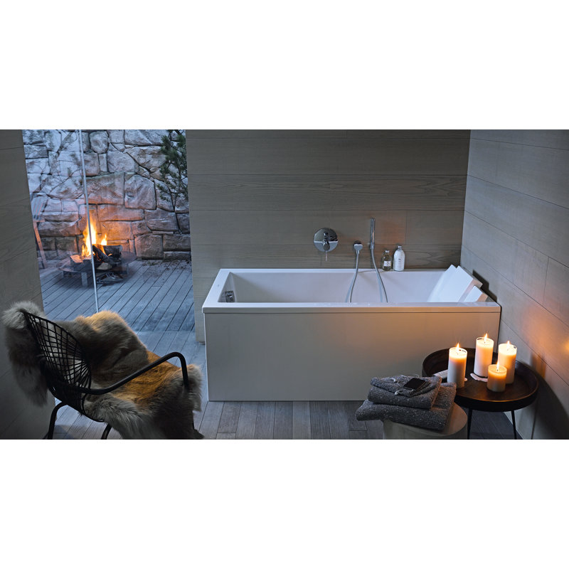 75" x 35" Drop In Soaking Acrylic Bathtub