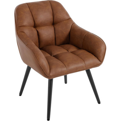 Ellicottville Faux Leather Armchair