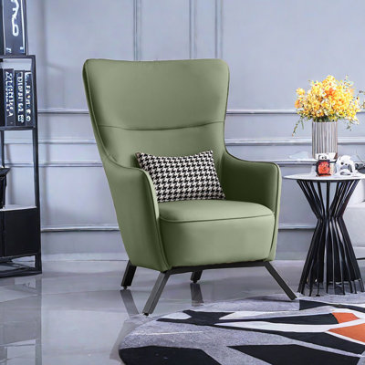 Najar Faux Leather Accent Chair