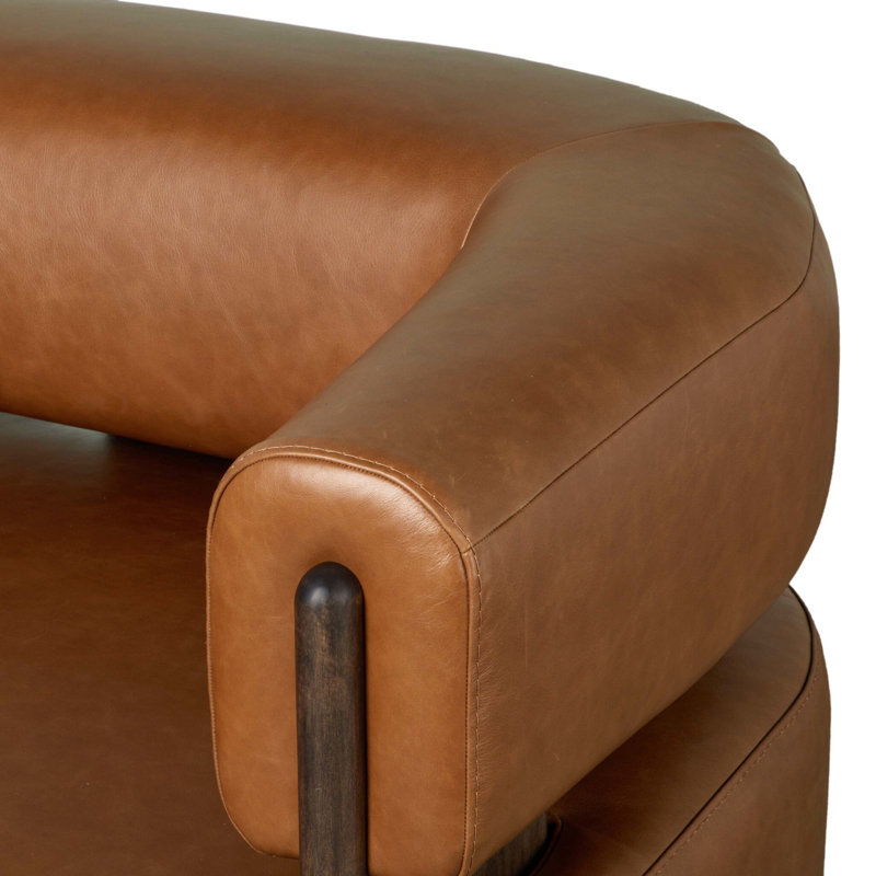 Ward Swivel Chair-Surrey Cocoa, Sonoma Chestnut