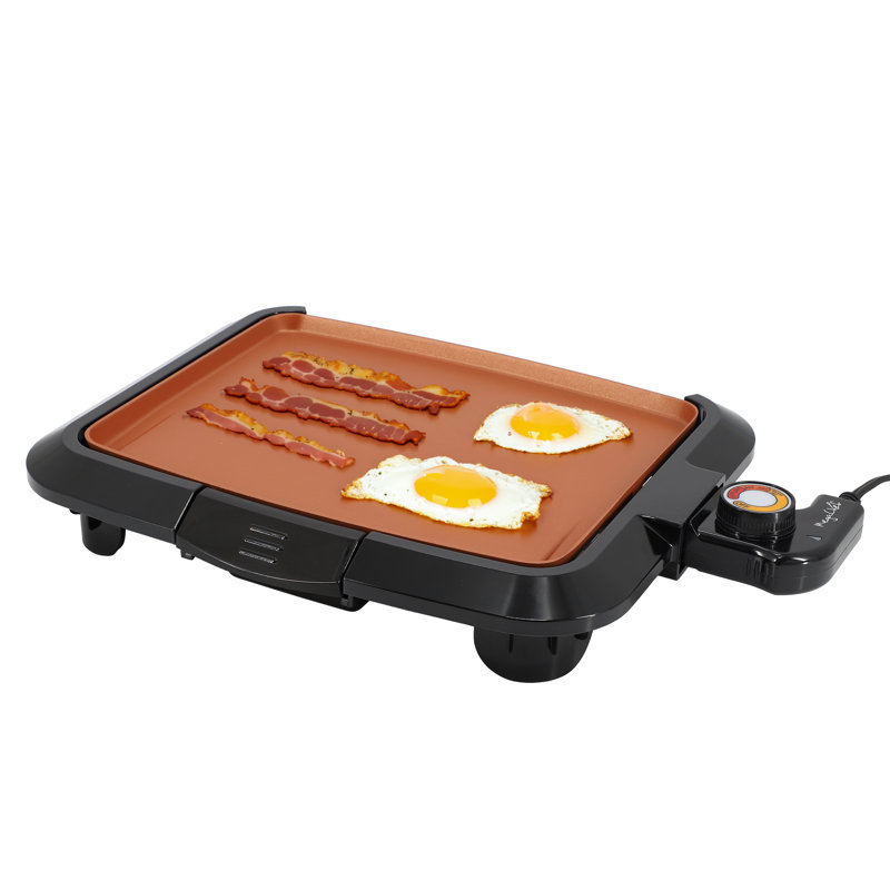 Barbecue électrique 10,63 pouces avec revêtement en cuivre MegaChef