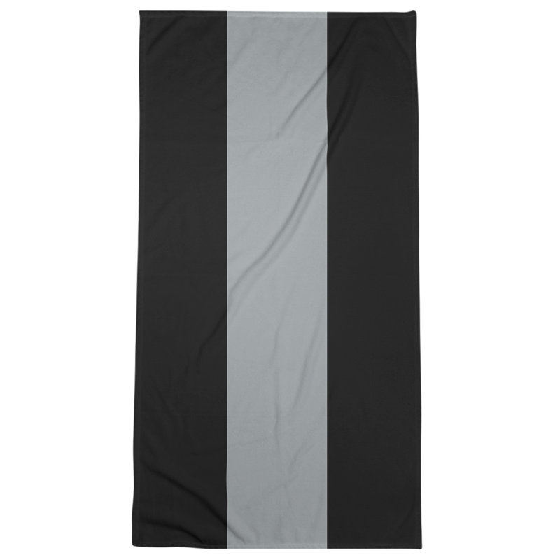Bath Towel, Black/Gray