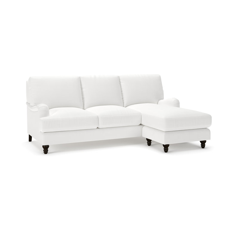 Walters Upholstered Sofa With Reversible Chaise, Bayou Off White