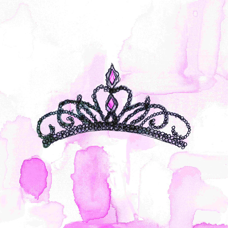 Jolie couronne 3, H 30 po x l 30 po x P 1,25 po