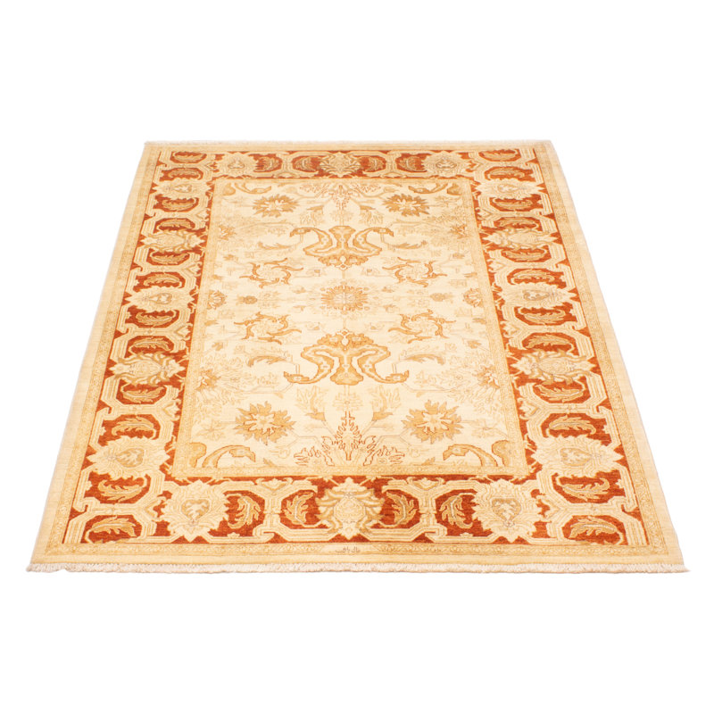 Tapis unique en laine noué à la main 6 pi 1 po x 8 pi 9 po nouvel âge Ahyanna
