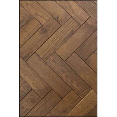Parquet Patterned Woven Base Machine Washable Rug