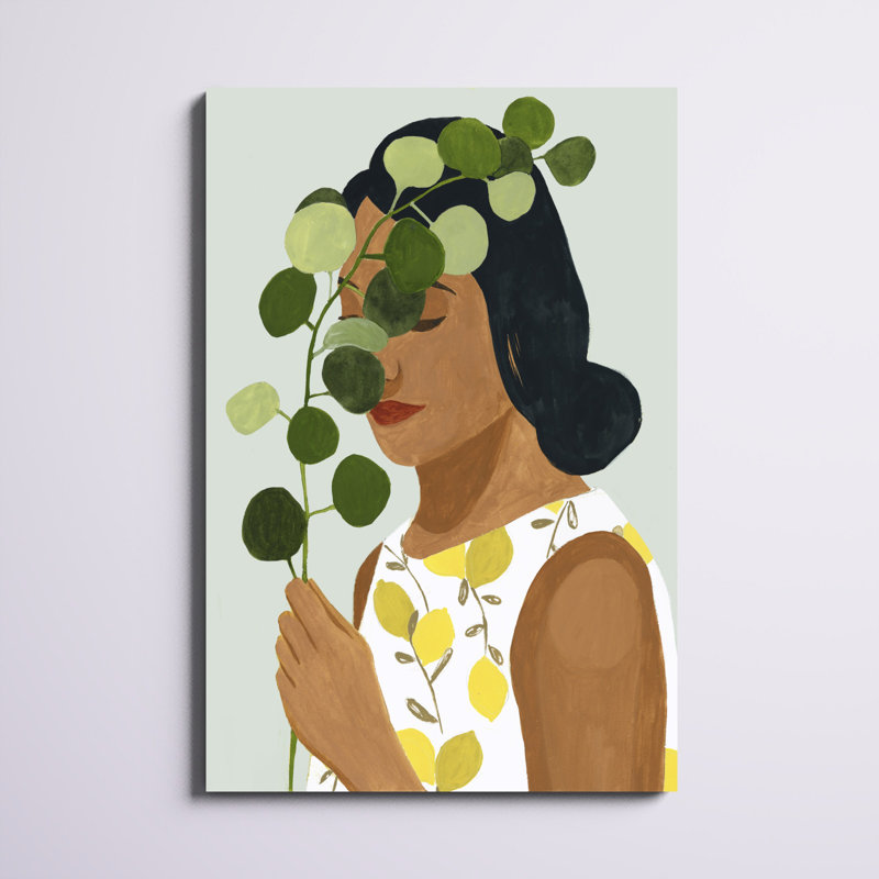 «Botany Portrait II», peinture sur toile, H 48 po x l 32 po