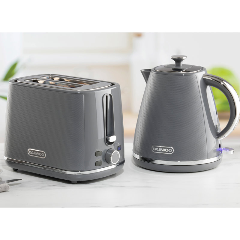 Daewoo Stirling 1.7L Electric Tea Kettle, Grey