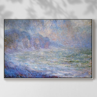 " Cliffs At Pourville, Rain, 1886 "