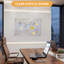 Tableau blanc effaçable 12 po x 18 po et 16 po x 24 po, tableau blanc mémo à angle droit mural avec vis de fixation et 2 marqueurs effaçables à sec, tableau d'affichage transparent pour la cuisine et le bureau-132435819