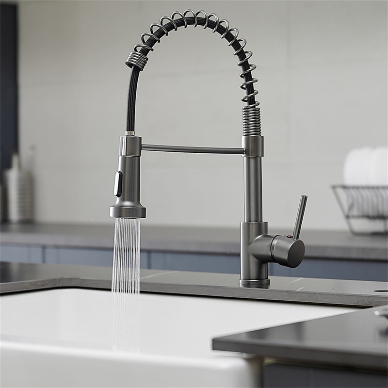 KIKO HOME Pull Down Kitchen Faucet