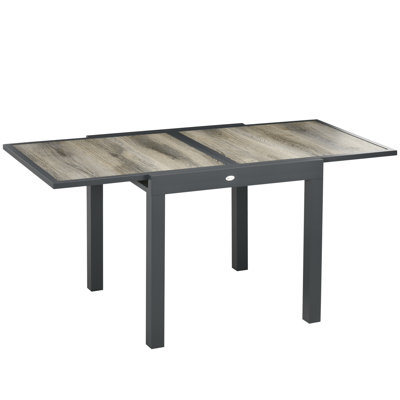 Table de salle à manger d'extérieur rectangulaire L 63 po x l 31,5 po Darino