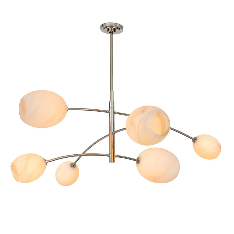 Lustre Artemis, Nickel poli, Albâtre