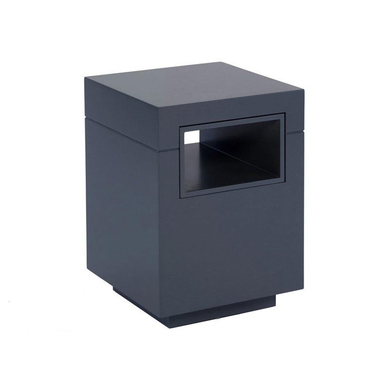 Becton Side Table, Matt Graphite Grey / Graphite