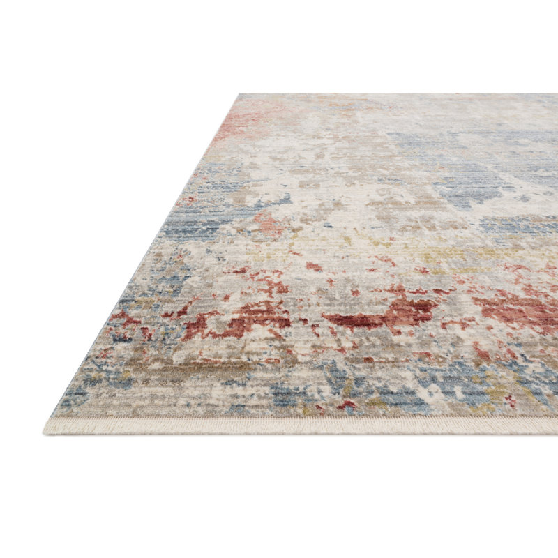 Balyon Abstract Indoor Rug, Rectangle 3'7" x 5'1"