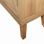 Buffet décoratif 59 pouces brun avec 4 portes, buffet en bois naturel pour un rangement polyvalent et un design élégant
