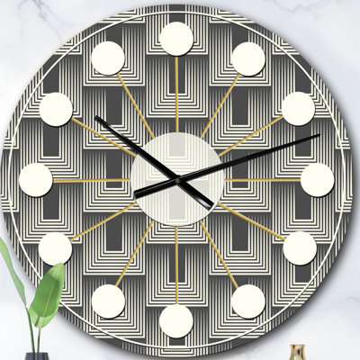 Horloge murale moderne Mid-Century Mimimal