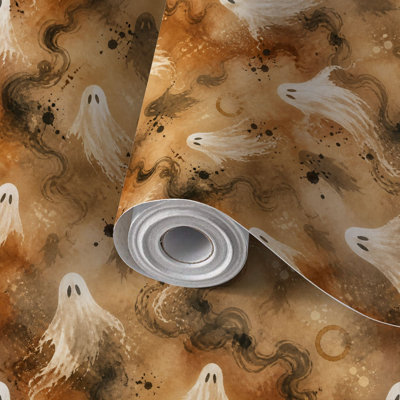 Rouleau de papier peint auto-adhésif pour famille et locataires, Halloween, Mystical Spirits, Halloween