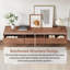 Meuble télé flottant avec rangement caché Modern