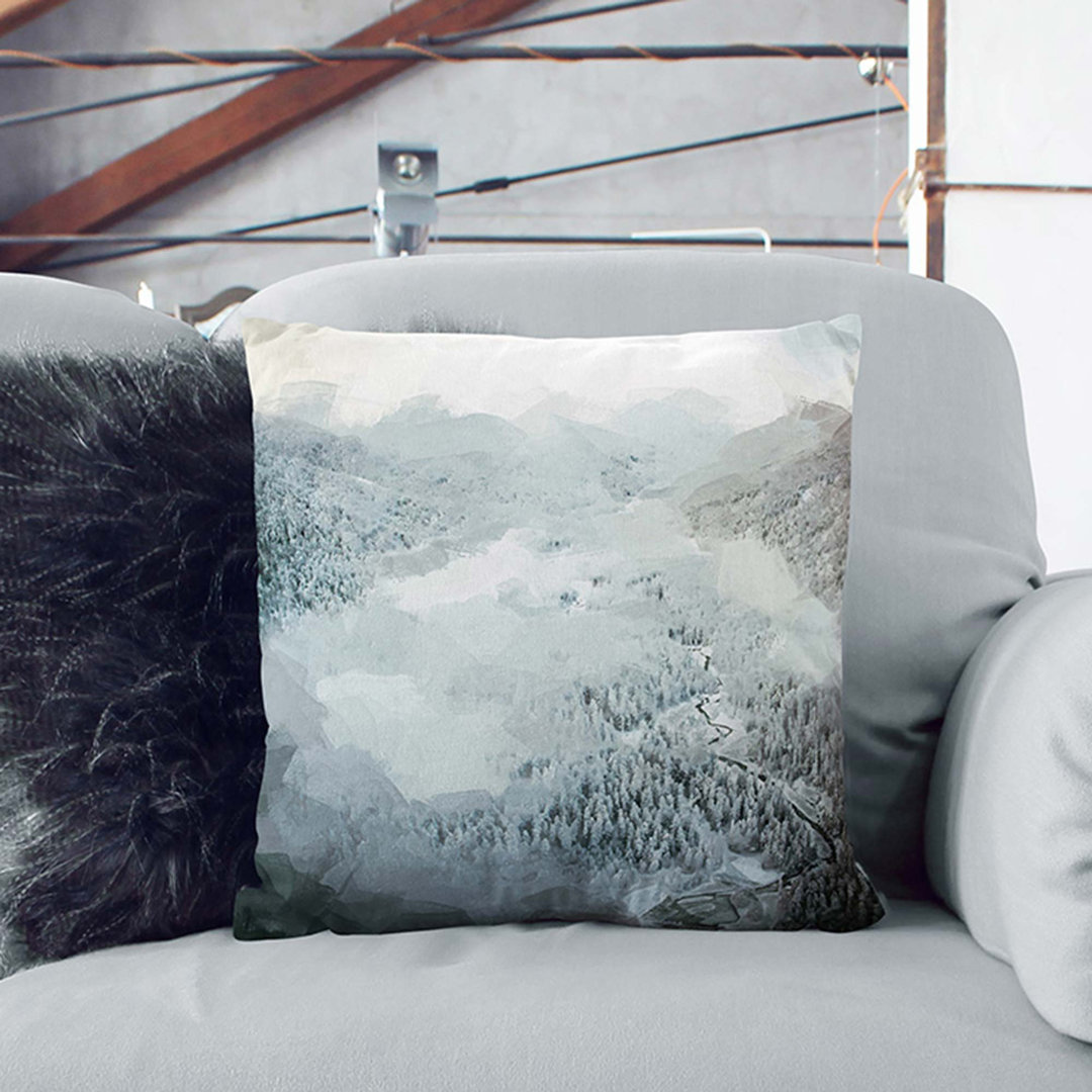 Forest in Winter Cushion with Filling