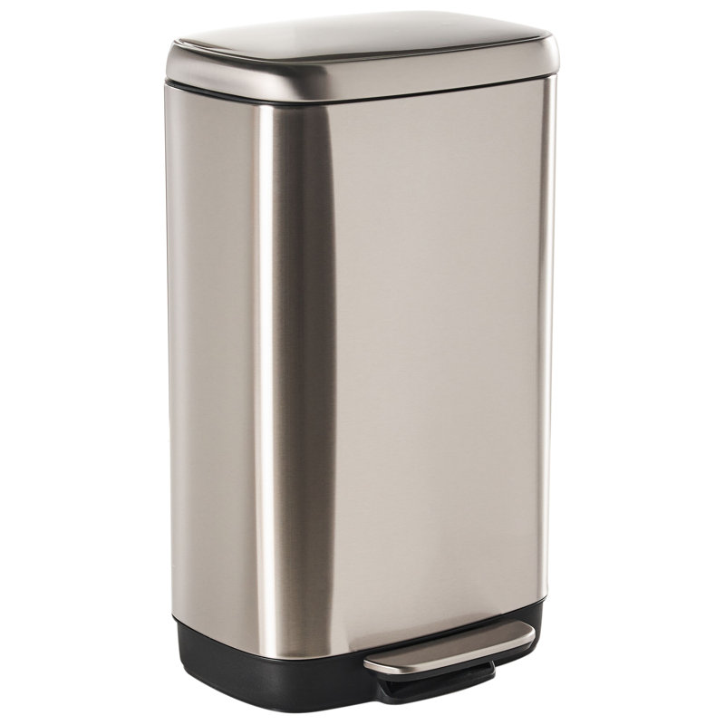 Pedal Waste Bin 30 L ECOCOLLECT Metal, Silver