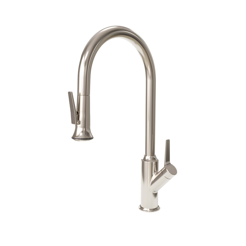 Pulldown Faucet, Lever Spray, Polished Nickel