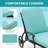 Chaise Lounge Chair Outdoor - Poolside Chairs Set Of 2 With Cushion And 1 Patio Side Table Cast Aluminum Waterproof Lounger With Wheels And Adjustable Reclining (cyan Cushion)-1113142986