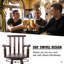 Fabrication en bois de sapin, chaise avec repose-pieds