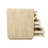 24" Natural Three Drawer Solid Wood Nightstand