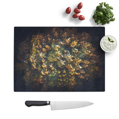 Tempered Glass Ball of Trees Chopping Board