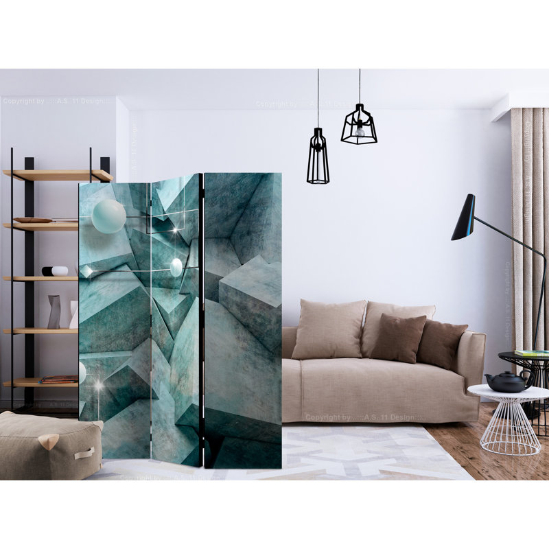Halmar 135cm W x 172cm H 3 - Panel Solid Wood Folding Room Divider