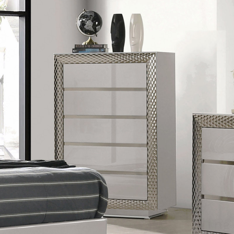 Meuble de chambre de style glam 1pc