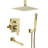 10 Inch Ceiling Mounted Tub Shower System With Handheld Shower Single Handle Shower Faucet Set Brass High Pressure Shower Trim Kit With Rough-In Valve-116624281
