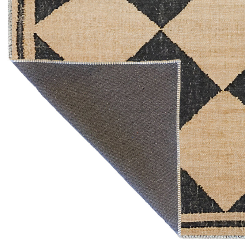 Tapis en polypropylène à motif géométrique beige Maarya, Rectangle 3 pi 3 po x 4 pi 11 po