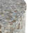 Cole And Grey Mother Of Pearl Shell Handmade Inlay Abstract Accent Table With Black Legs