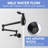 Pot Filler,Wall Mount Commercial Pot Filler Faucet,Brass Material Kitchen Folding Faucet,Coffee Machine Faucet With Stretchable Double Joint Swing Arms,Style A,Blackened-119337415
