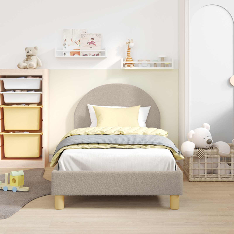 Bed Frame, Light Grey, European Toddler (80 x 160cm)
